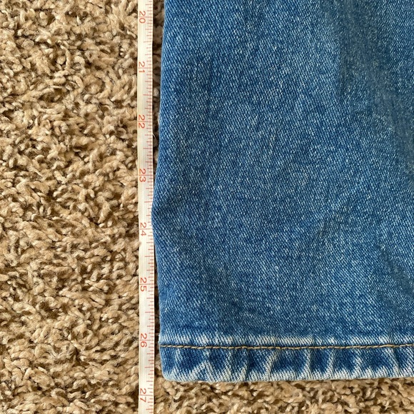 Shein Jeans Womens Size Medium Blue Straight Wide Leg Outdoors Cargo Utility - Picture 4 of 14